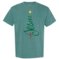 Jesus Tree - Comfort Colors - Heavyweight Unisex Tee - Greens