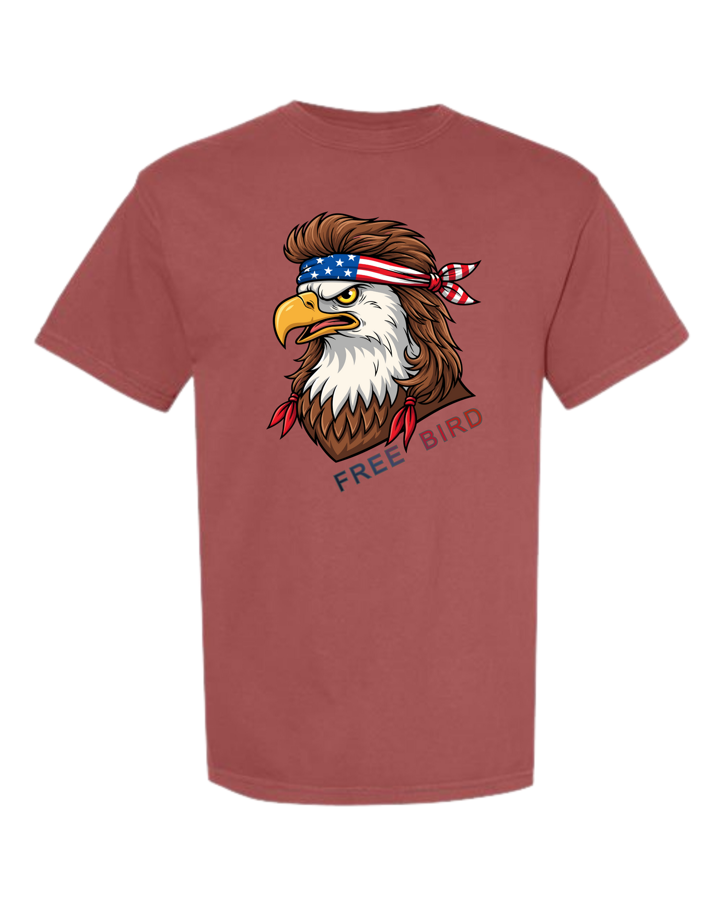 Rockin Free Bird - Comfort Colors - Heavyweight Unisex Tee - Yellows, Oranges, Reds