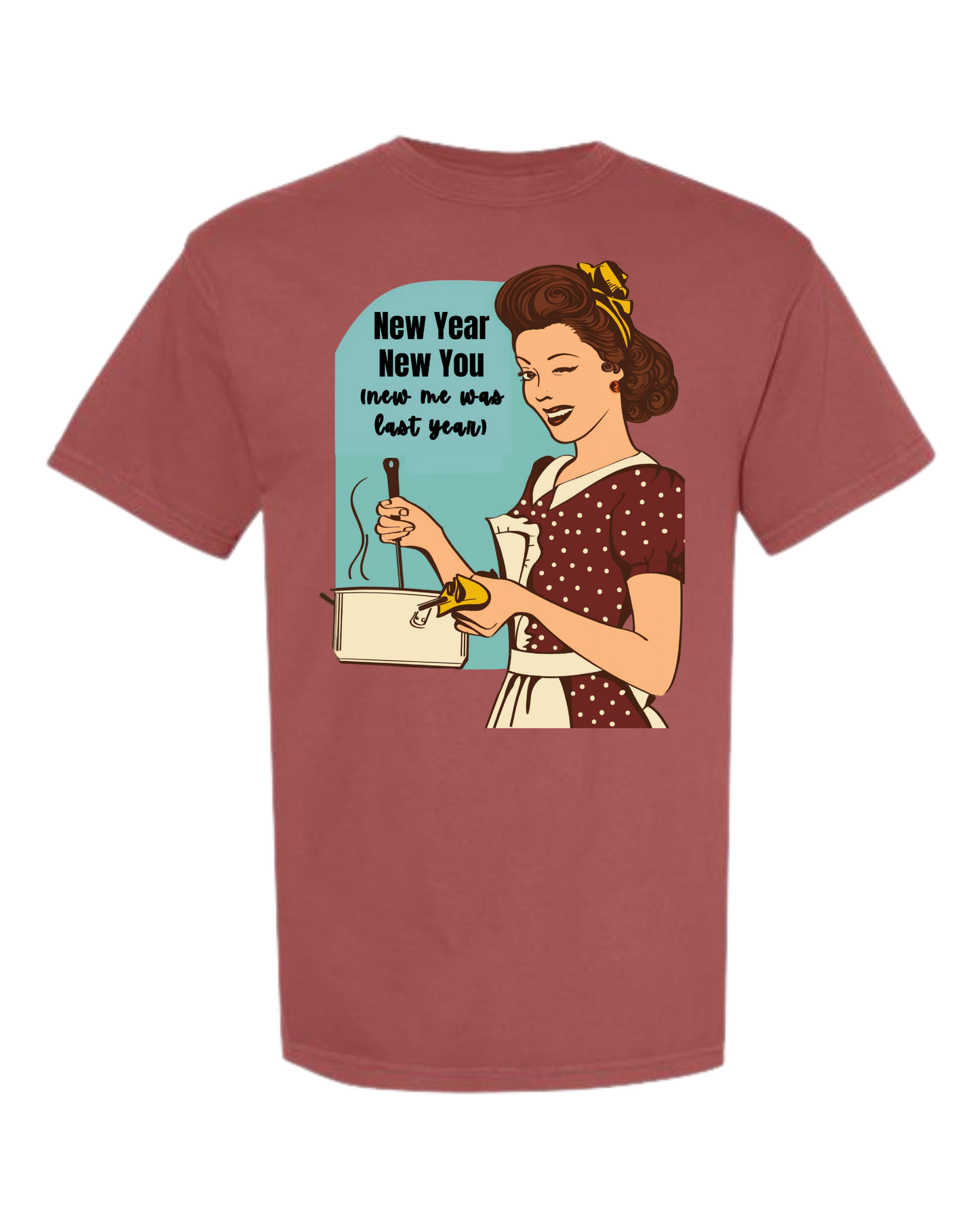 New Year New You - Comfort Colors - Heavyweight Unisex Tee - Yellows, Oranges, Reds