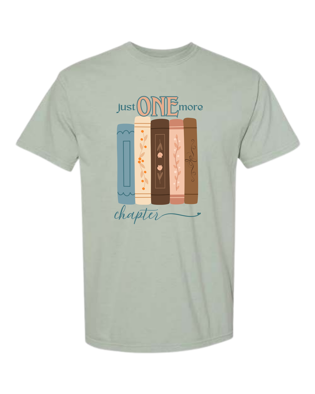 Just One More Chapter - Comfort Colors - Heavyweight Unisex Tee - Greens