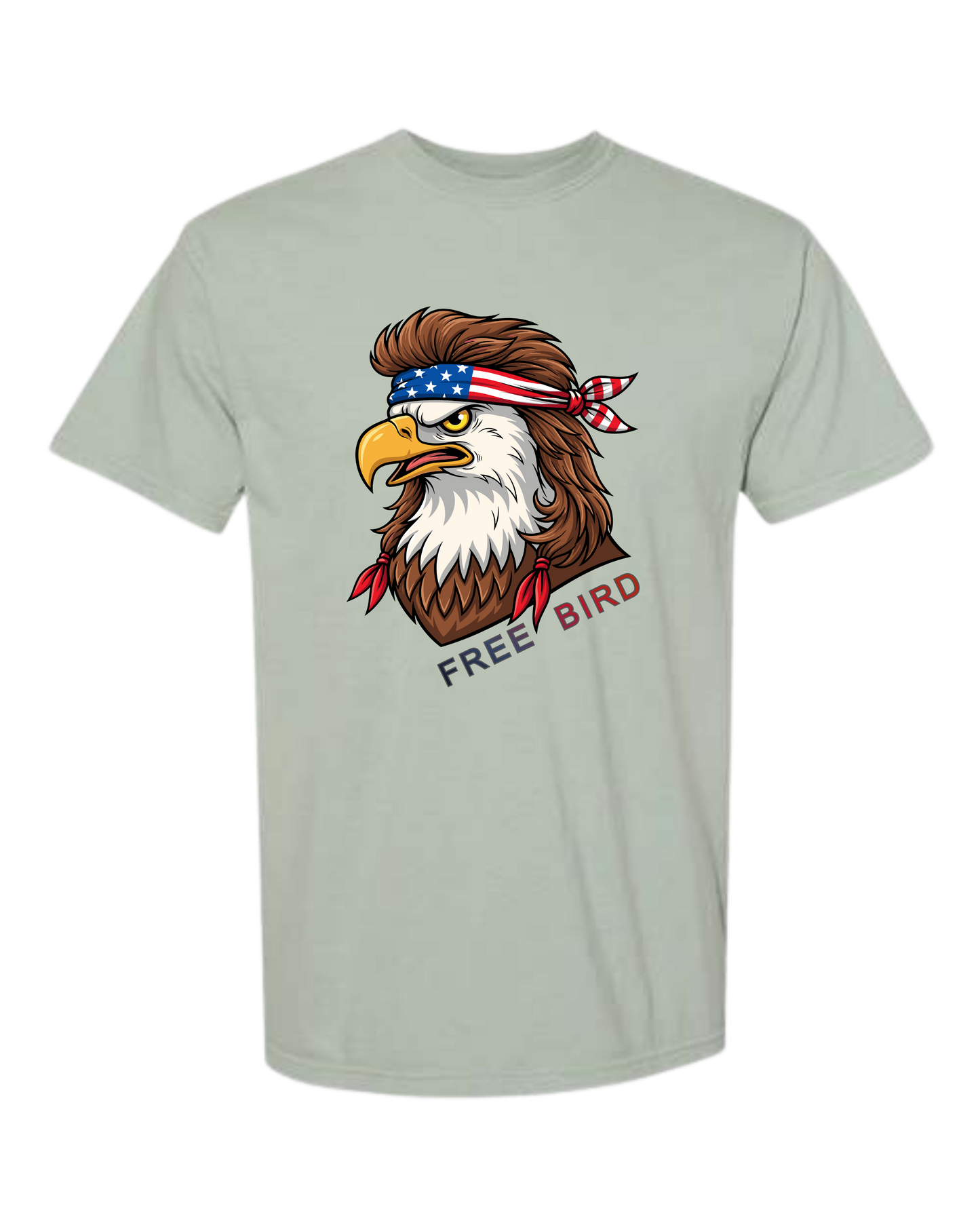 Rockin Free Bird - Comfort Colors - Heavyweight Unisex Tee - Greens