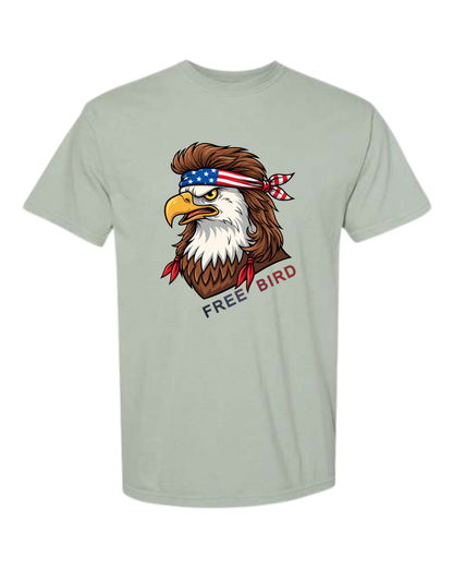Rockin Free Bird - Comfort Colors - Heavyweight Unisex Tee - Greens