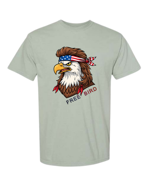 Rockin Free Bird - Comfort Colors - Heavyweight Unisex Tee - Greens