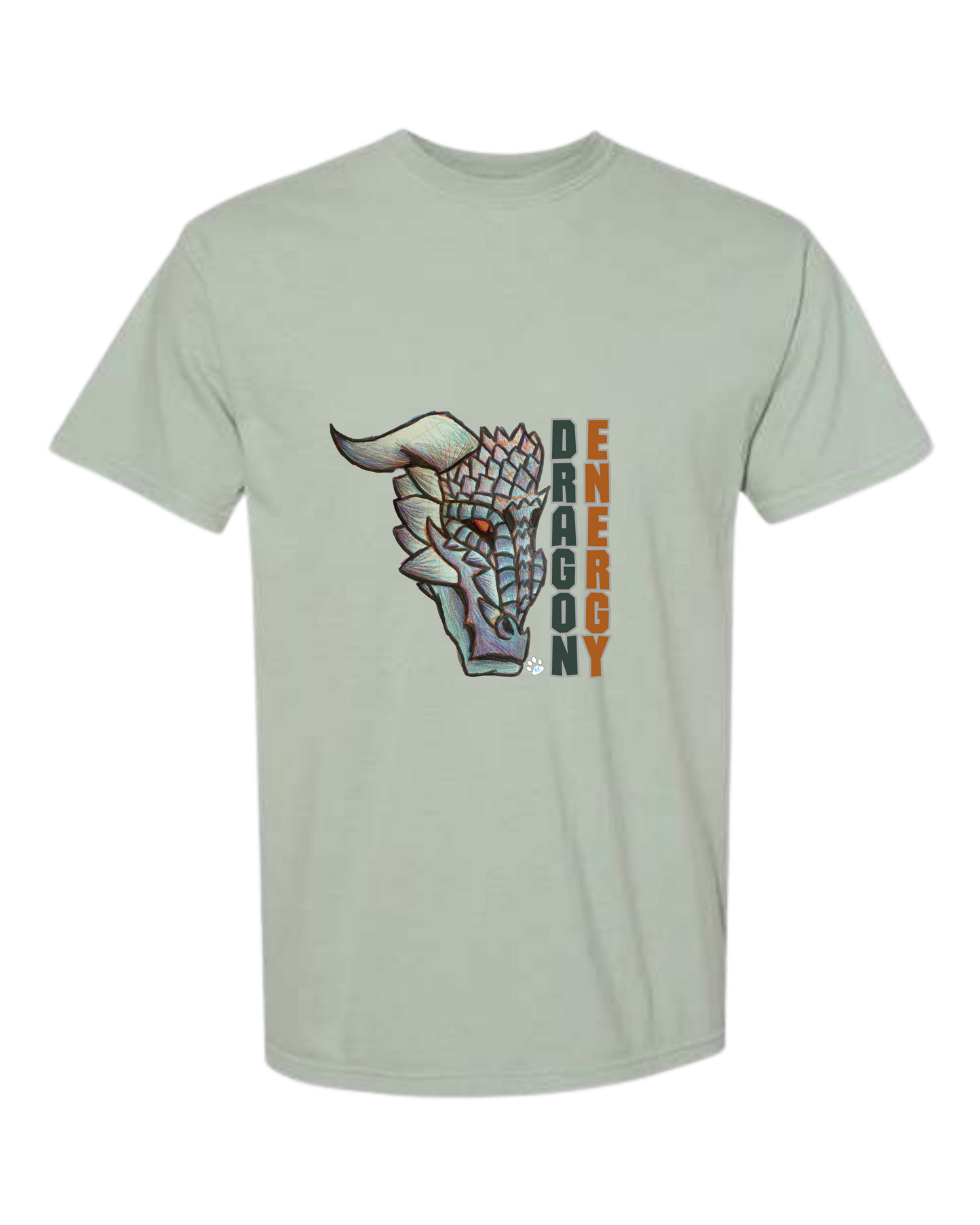 Dragon Energy - Comfort Colors - Heavyweight Unisex Tee - Greens