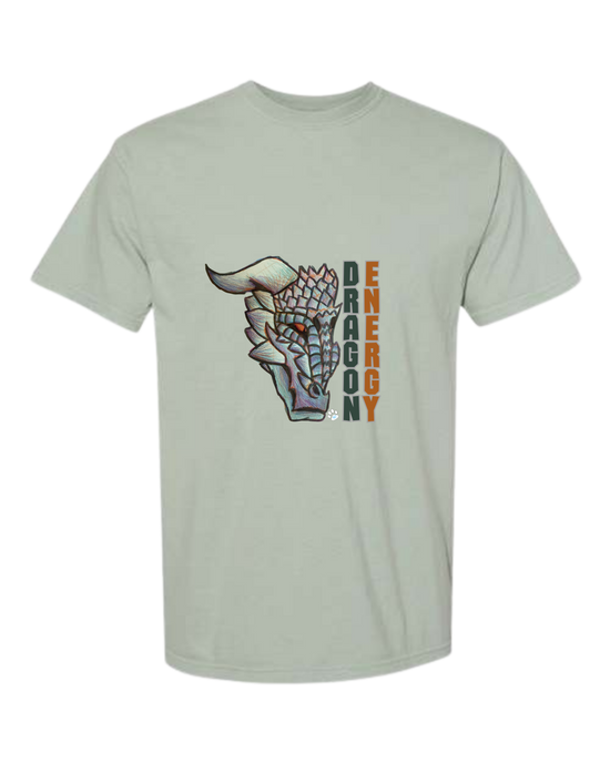 Dragon Energy - Comfort Colors - Heavyweight Unisex Tee - Greens