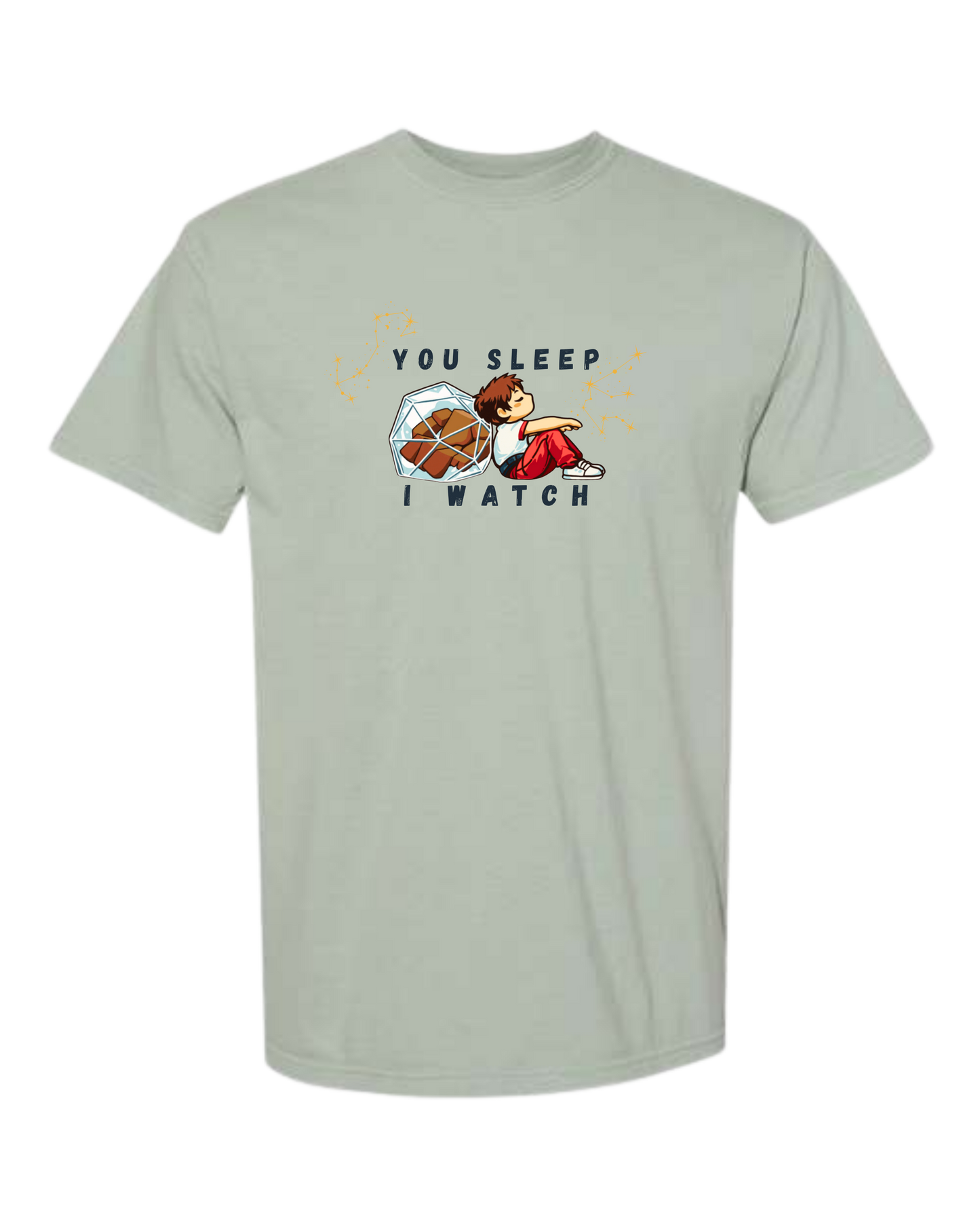 You Sleep I Watch - Comfort Colors - Heavyweight Unisex Tee - Greens