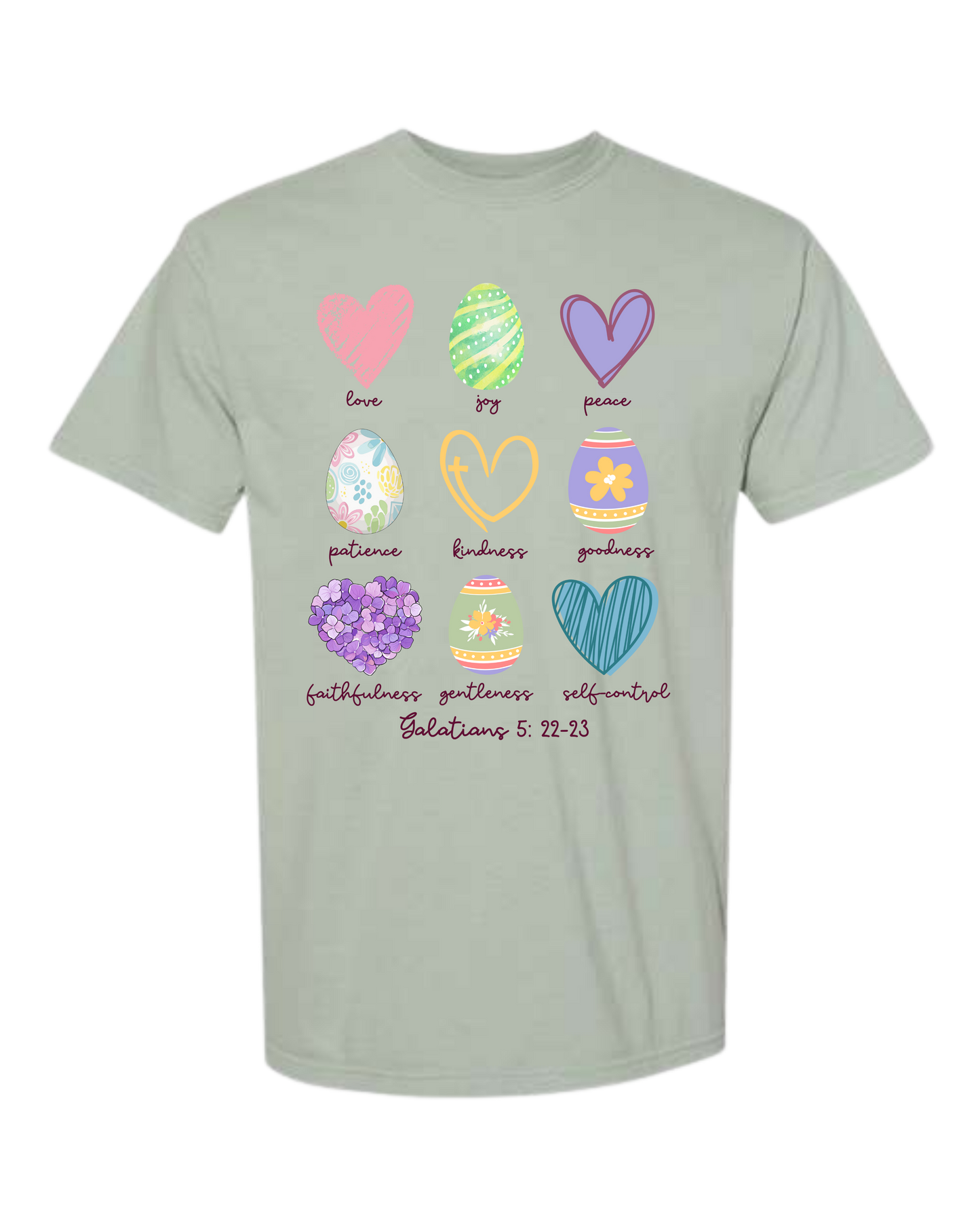 Galatians 5 - Easter - Comfort Colors - Heavyweight Unisex Tee - Greens
