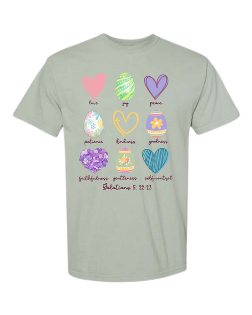 Galatians 5 - Easter - Comfort Colors - Heavyweight Unisex Tee - Greens
