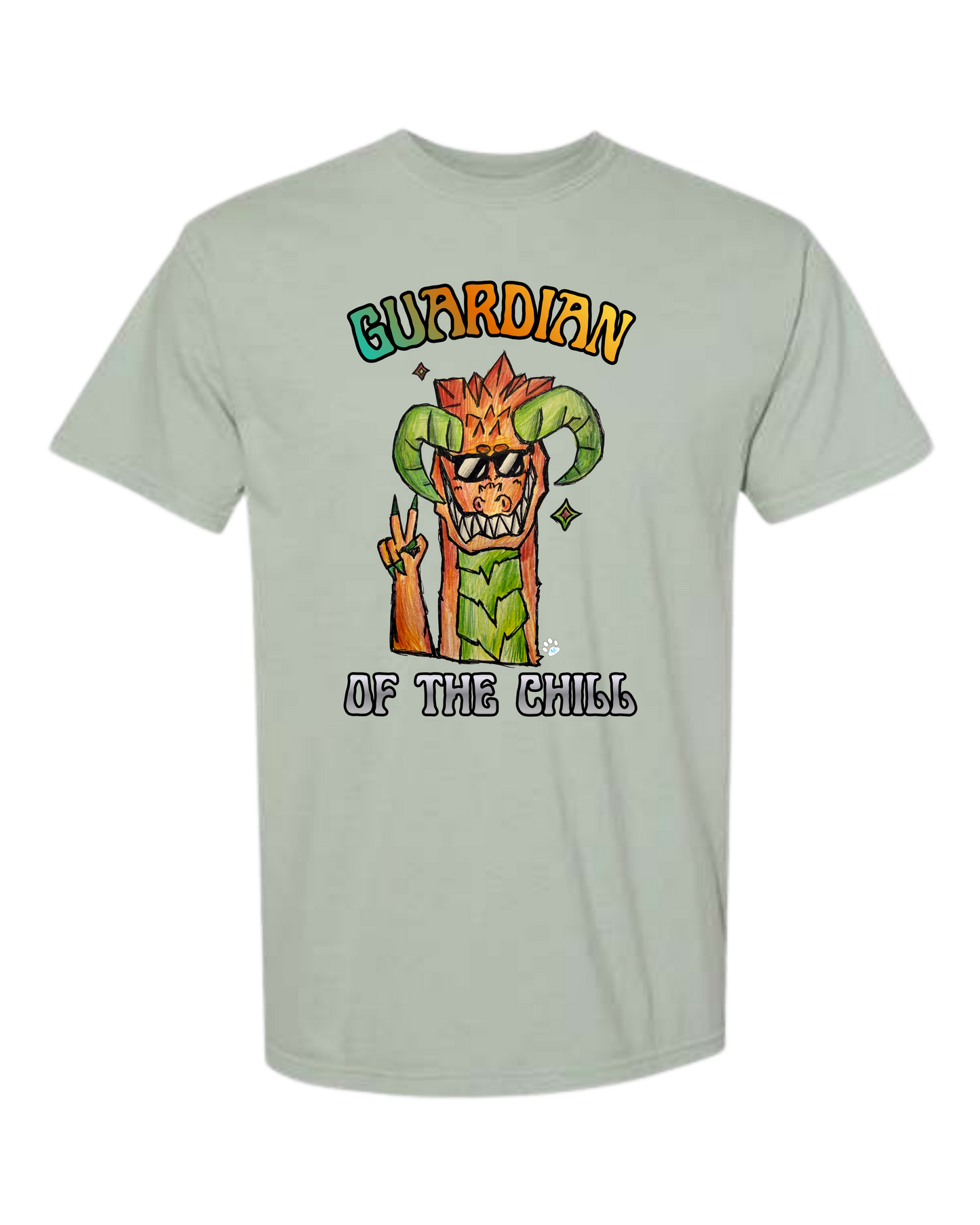 Guardian of The Chill - Comfort Colors - Heavyweight Unisex Tee - Greens