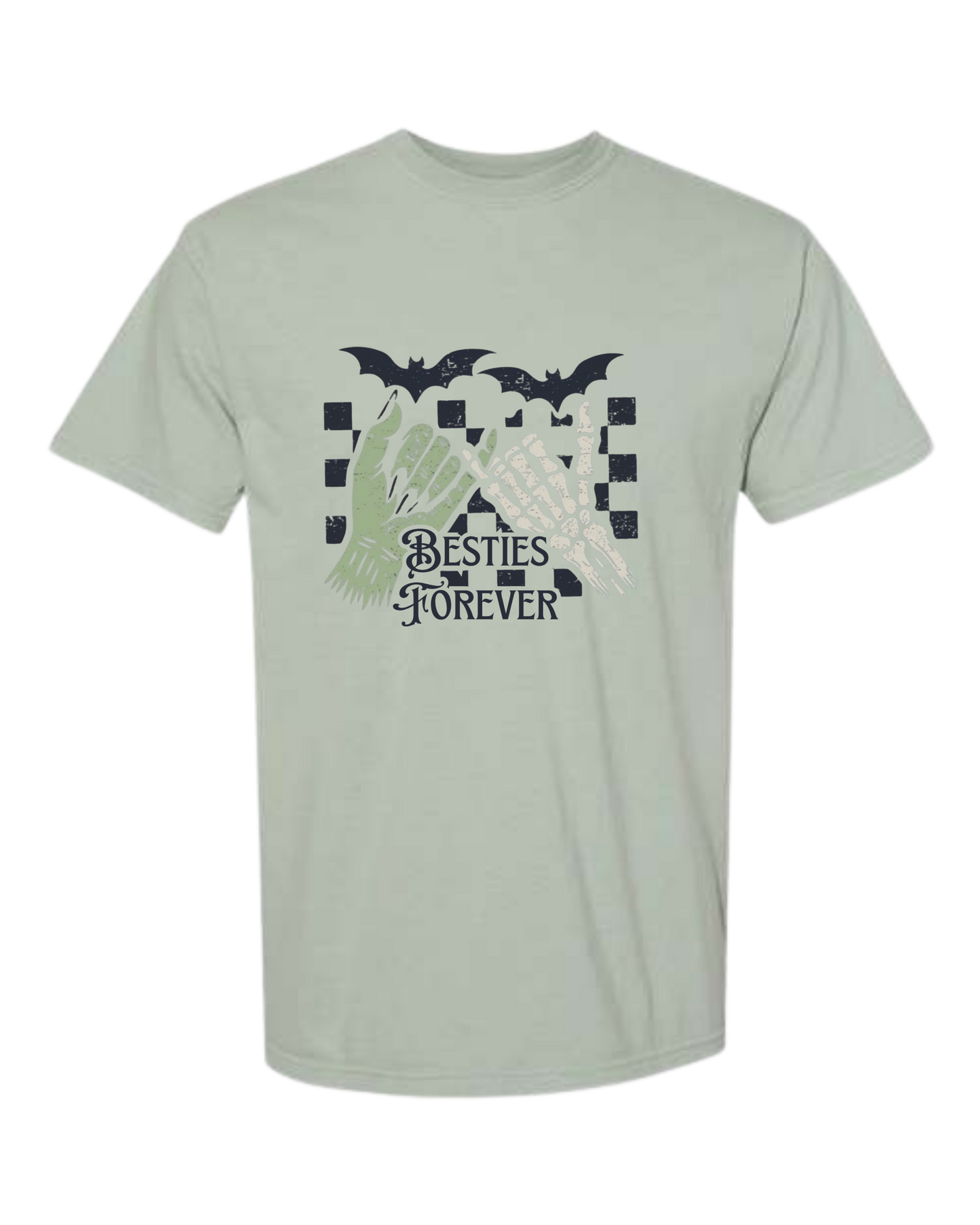 Besties Forever - Comfort Colors - Heavyweight Unisex Tee - Greens
