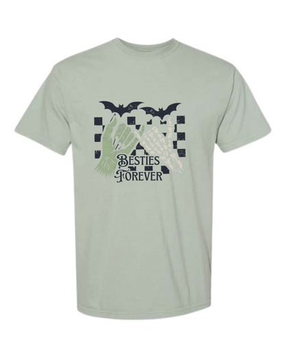 Besties Forever - Comfort Colors - Heavyweight Unisex Tee - Greens