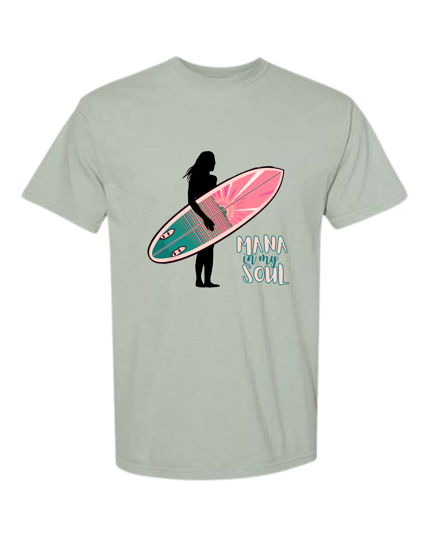Mana in My Soul - Comfort Colors - Heavyweight Unisex Tee - Greens