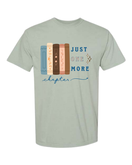 Just One More Chapter - Comfort Colors - Heavyweight Unisex Tee - Greens
