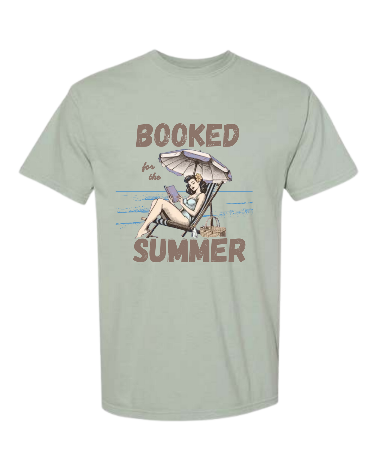 Booked for the Summer - Comfort Colors - Heavyweight Unisex Tee - Greens