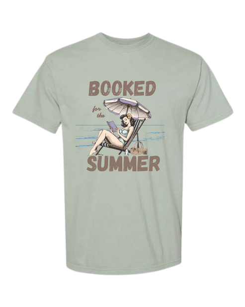 Booked for the Summer - Comfort Colors - Heavyweight Unisex Tee - Greens