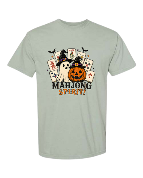 Mahjong Spirit - Comfort Colors - Heavyweight Unisex Tee - Greens