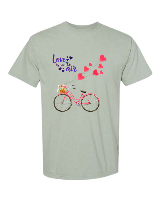 Love is in The Air - Comfort Colors - Heavyweight Unisex Tee - Greens