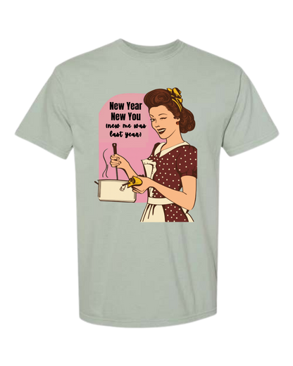 New Year New You - Comfort Colors - Heavyweight Unisex Tee - Greens