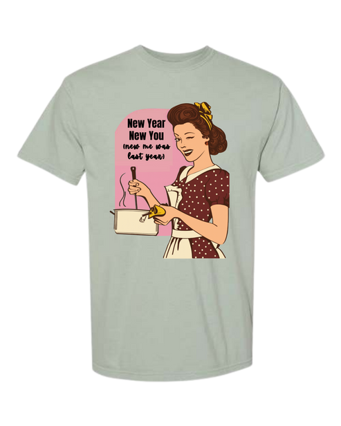 New Year New You - Comfort Colors - Heavyweight Unisex Tee - Greens