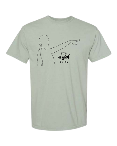 It's A Girl Thing - Comfort Colors - Heavyweight Unisex Tee - Greens