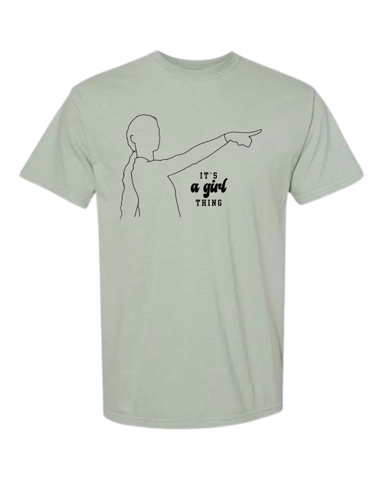 It's A Girl Thing - Comfort Colors - Heavyweight Unisex Tee - Greens