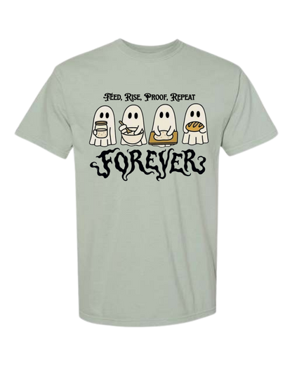 Sourdough Ghosties - Comfort Colors - Heavyweight Unisex Tee - Greens