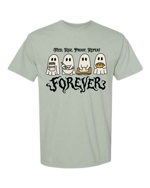 Sourdough Ghosties - Comfort Colors - Heavyweight Unisex Tee - Greens