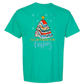 All Booked For Christmas - Comfort Colors - Heavyweight Unisex Tee - Greens