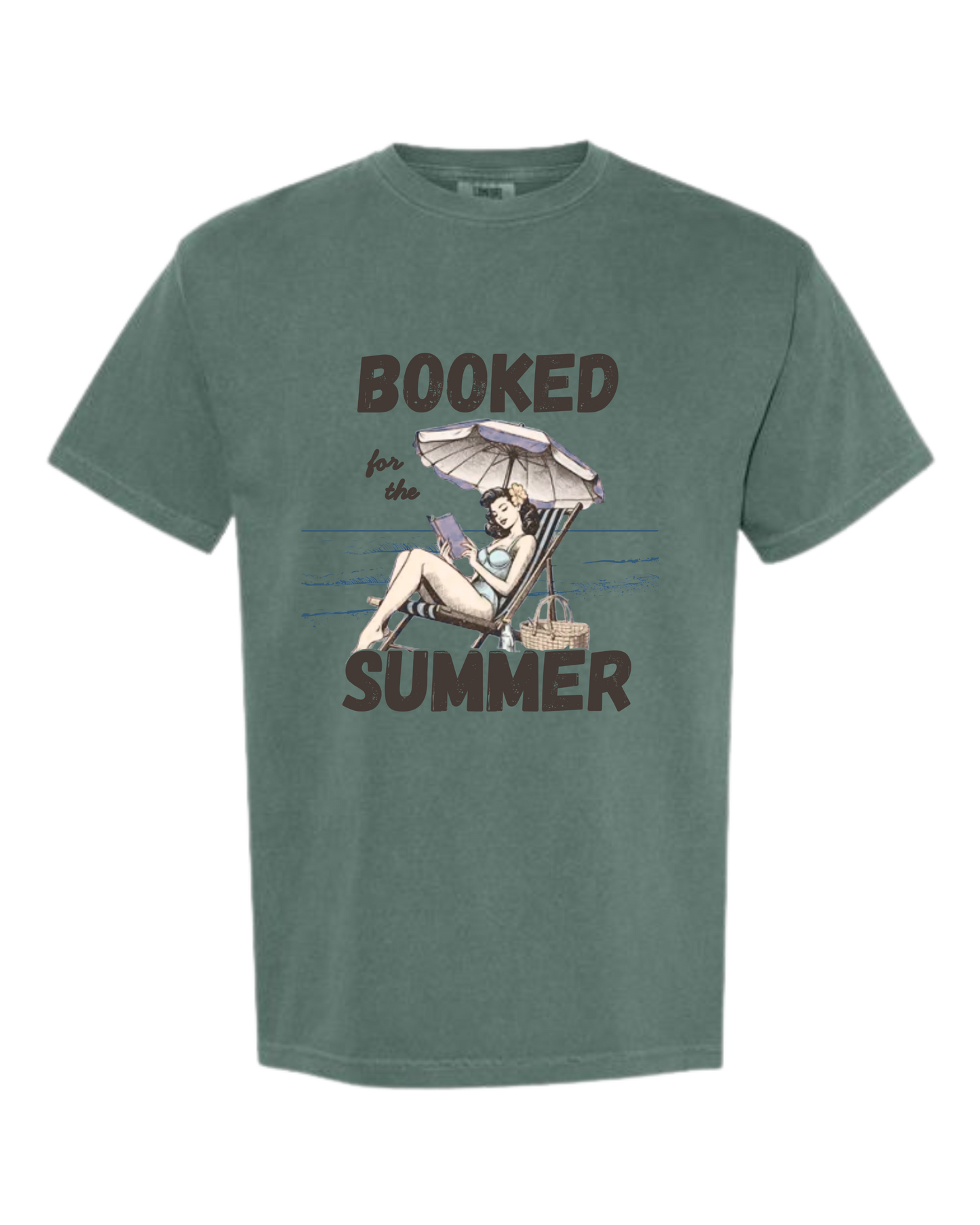 Booked for the Summer - Comfort Colors - Heavyweight Unisex Tee - Greens