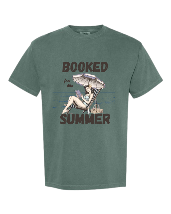 Booked for the Summer - Comfort Colors - Heavyweight Unisex Tee - Greens