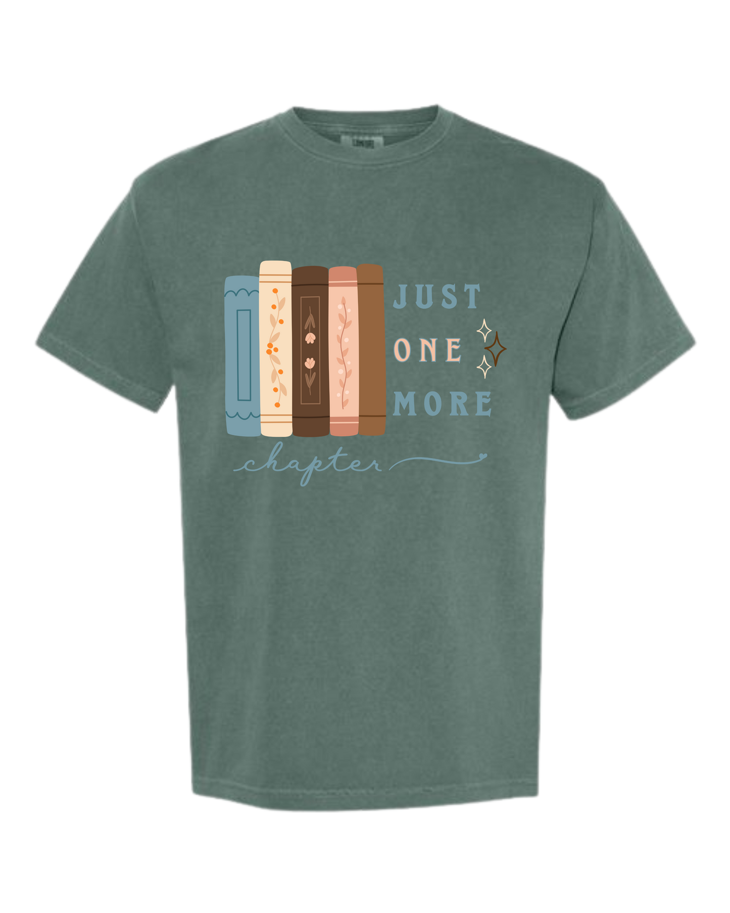 Just One More Chapter - Comfort Colors - Heavyweight Unisex Tee - Greens