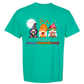 Happy HalloThanksMas Gnomes - Comfort Colors - Heavyweight Unisex Tee - Greens