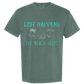 Life Happens The Beach Helps - Comfort Colors - Heavyweight Unisex Tee - Greens