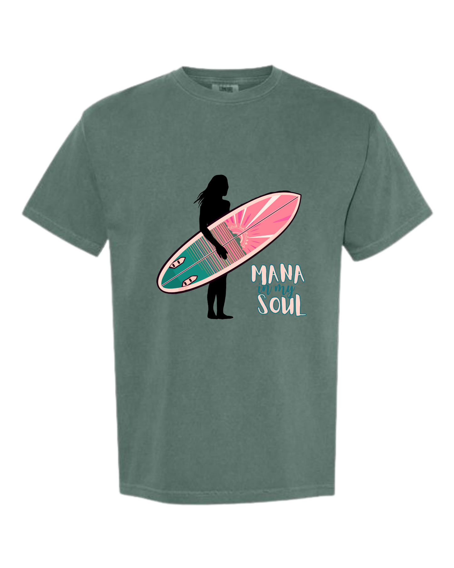 Mana in My Soul - Comfort Colors - Heavyweight Unisex Tee - Greens
