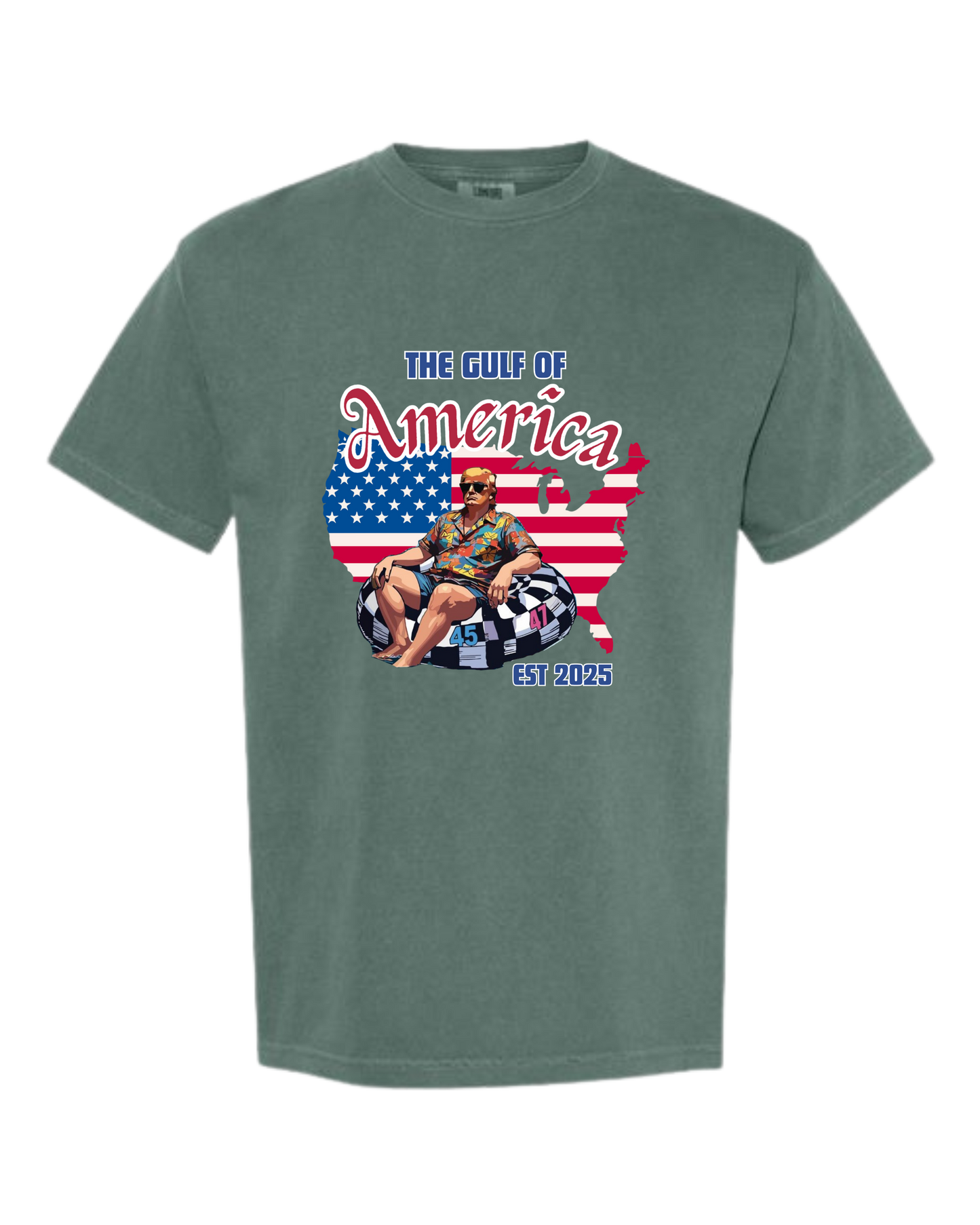 The Gulf of America - Comfort Colors - Heavyweight Unisex Tee - Greens