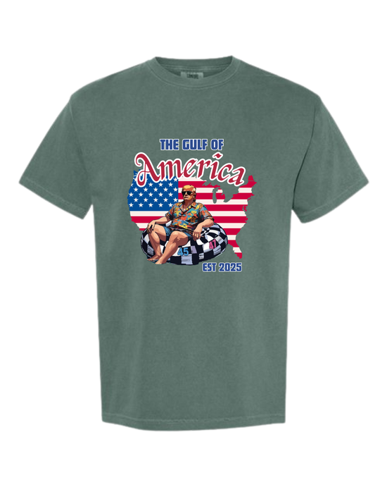 The Gulf of America - Comfort Colors - Heavyweight Unisex Tee - Greens