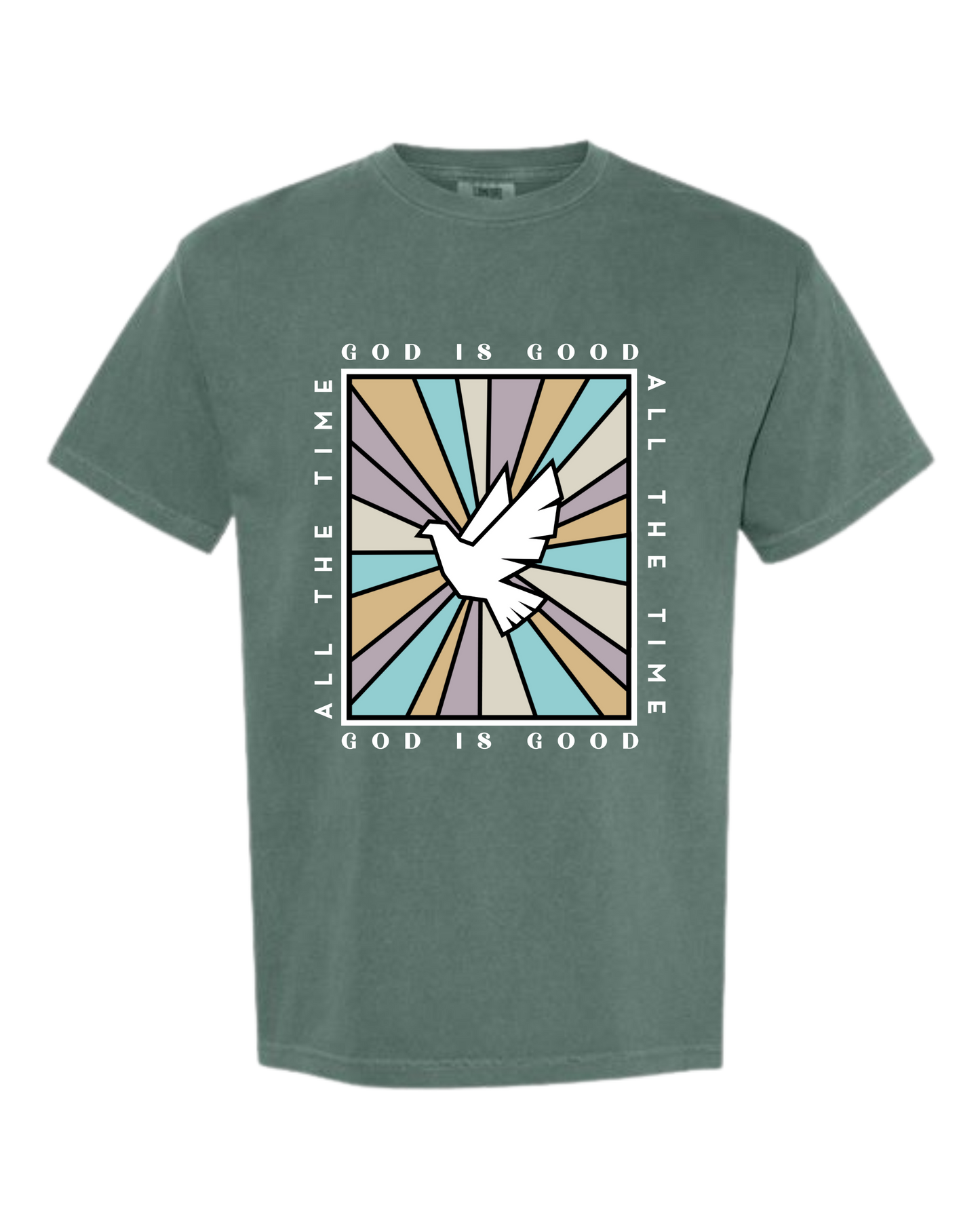 God Is Good - Comfort Colors - Heavyweight Unisex Tee - Greens