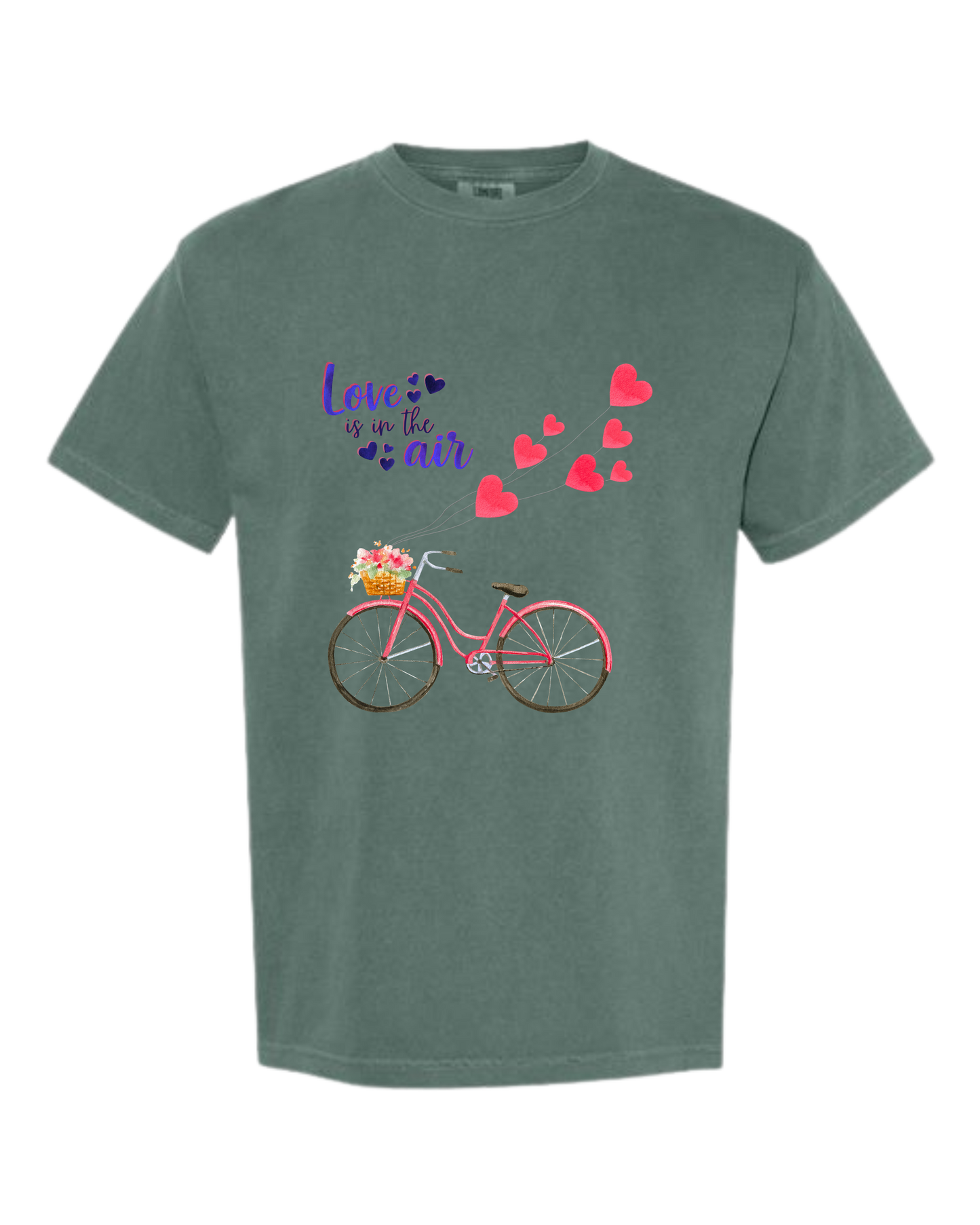 Love is in The Air - Comfort Colors - Heavyweight Unisex Tee - Greens