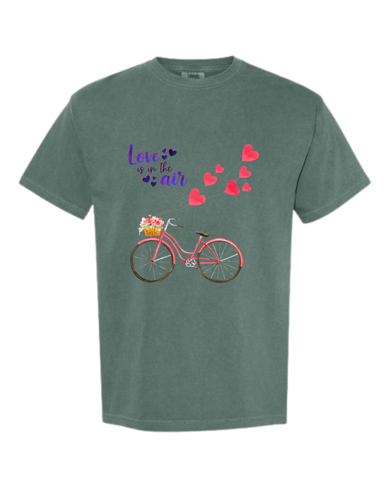 Love is in The Air - Comfort Colors - Heavyweight Unisex Tee - Greens
