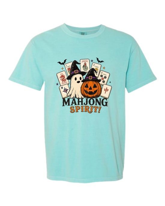 Mahjong Spirit - Comfort Colors - Heavyweight Unisex Tee - Greens