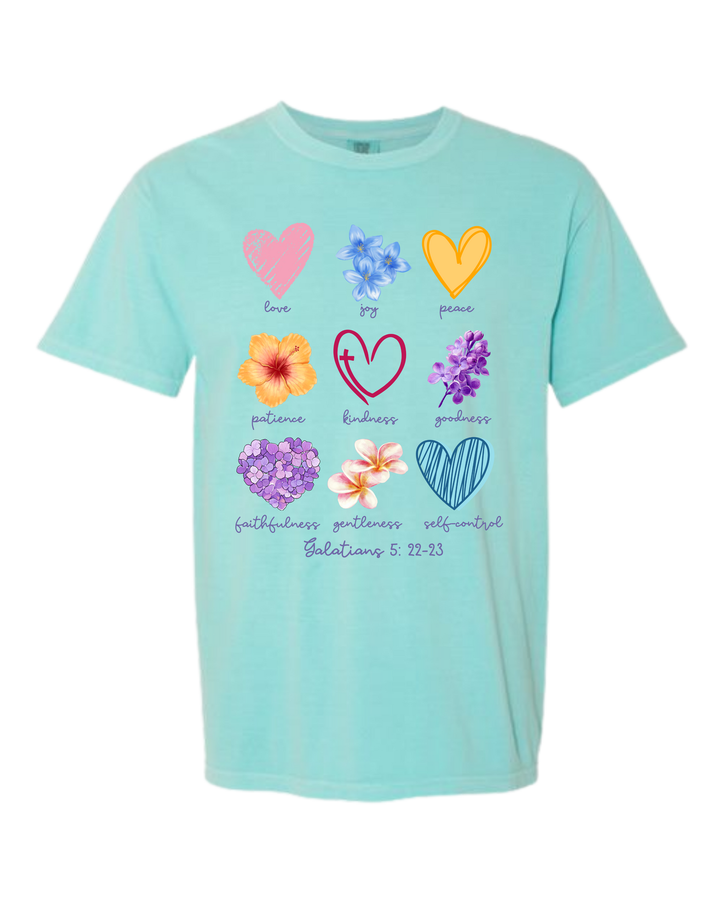 Galatians 5 - Spring - Comfort Colors - Heavyweight Unisex Tee - Greens