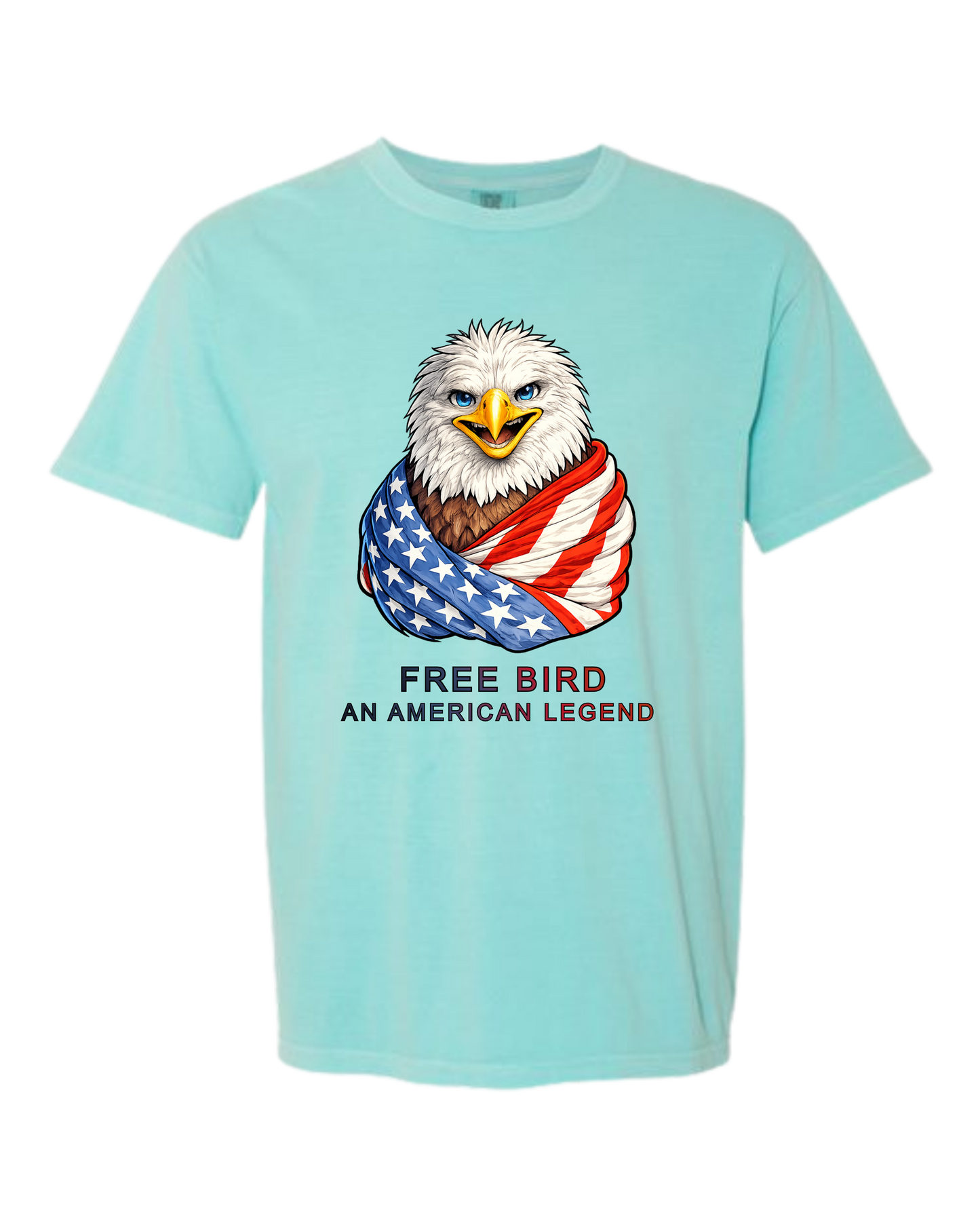 Free Bird An American Legend - Comfort Colors - Heavyweight Unisex Tee - Greens