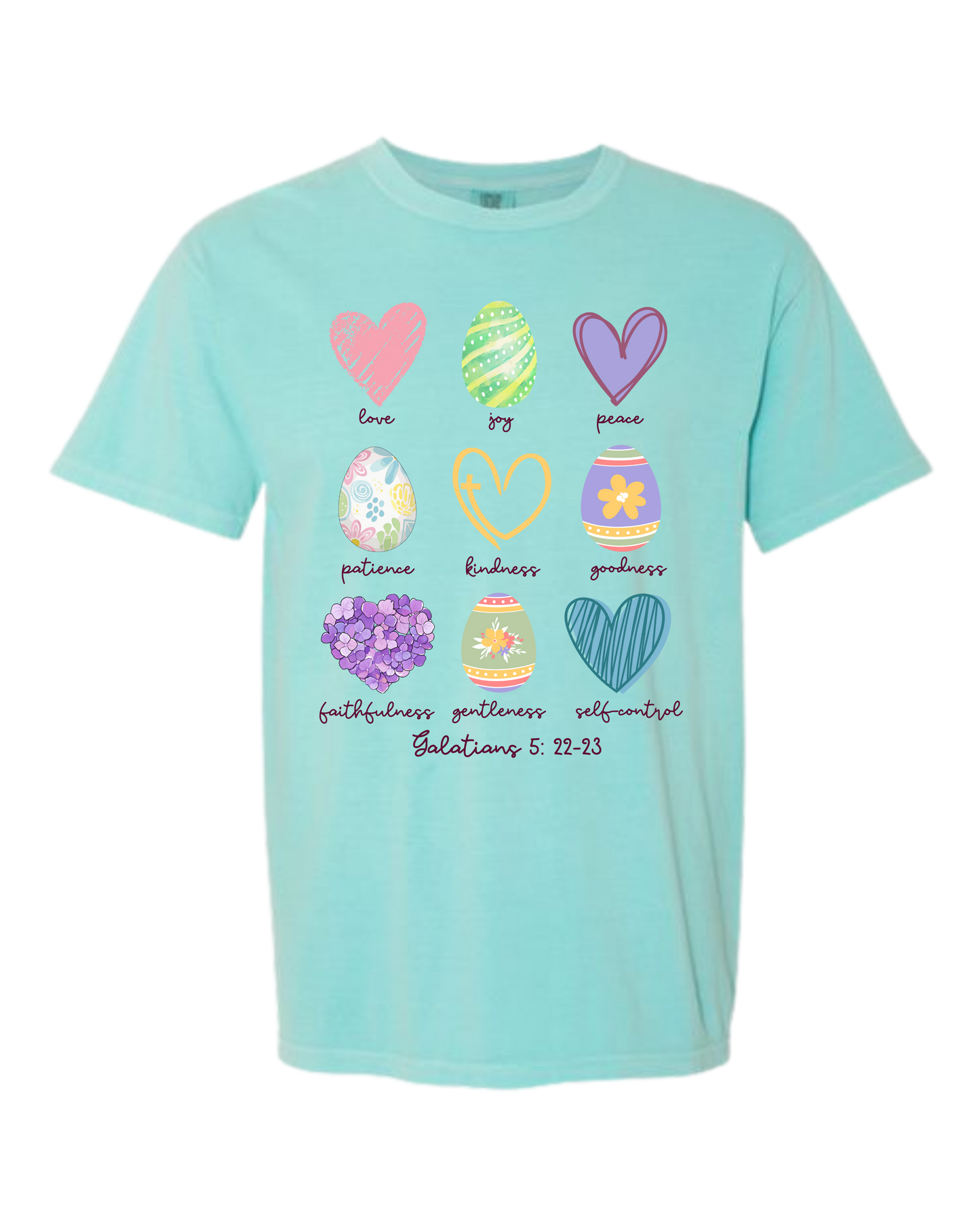 Galatians 5 - Easter - Comfort Colors - Heavyweight Unisex Tee - Greens