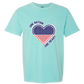 One Nation One Heart - Comfort Colors - Heavyweight Unisex Tee - Greens