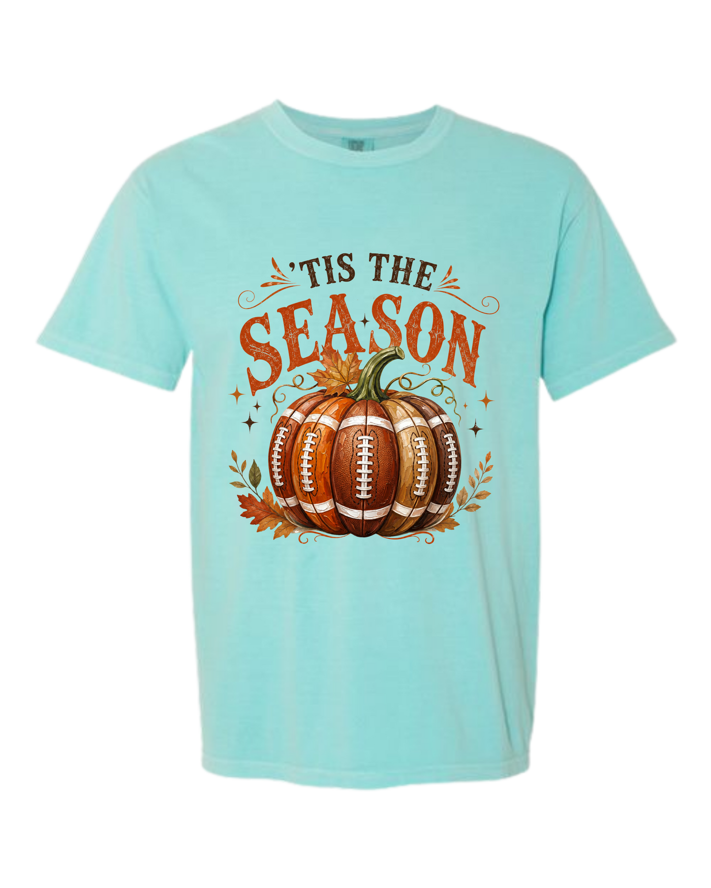 'Tis Football Season - Comfort Colors - Heavyweight Unisex Tee - Greens