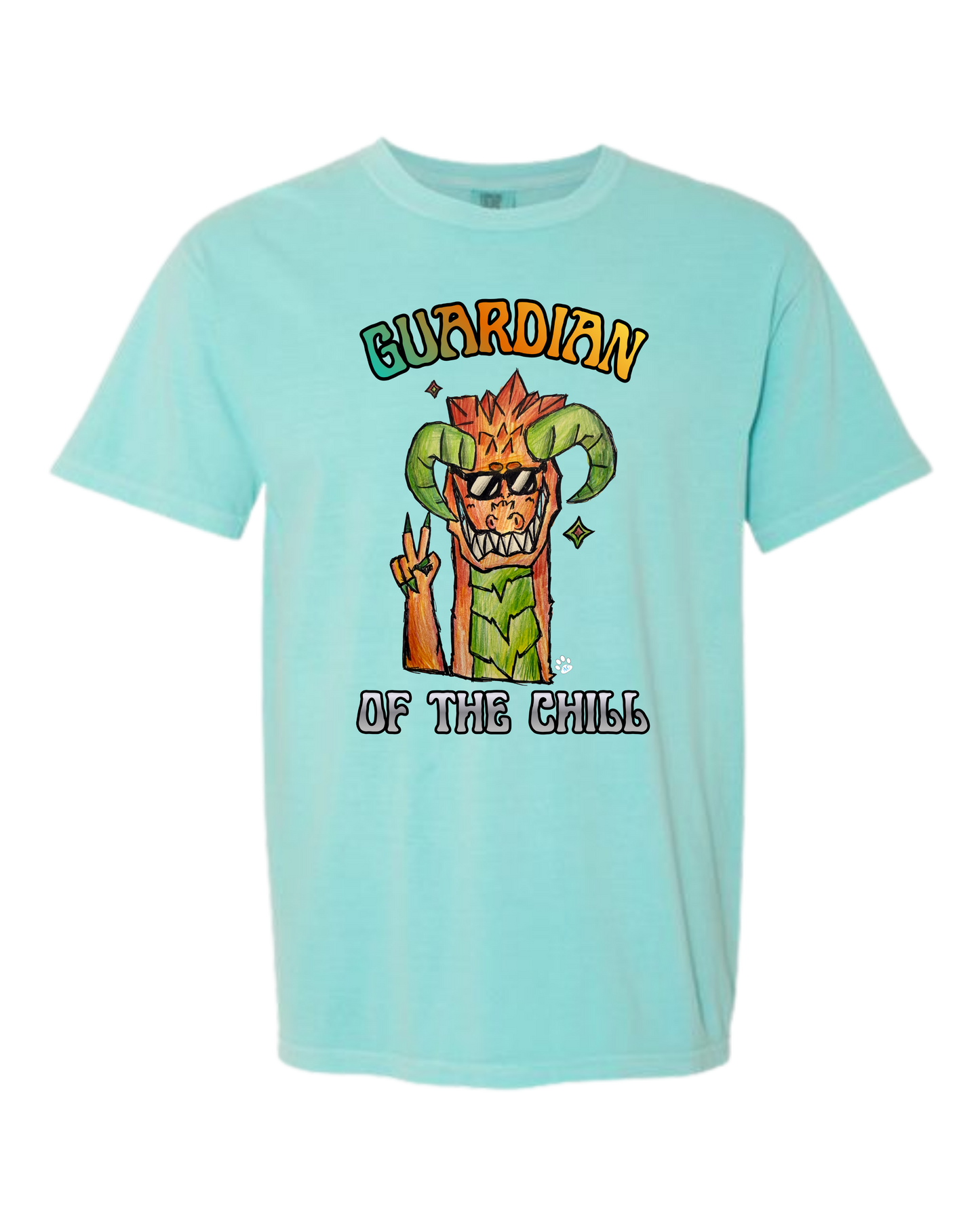 Guardian of The Chill - Comfort Colors - Heavyweight Unisex Tee - Greens