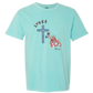 Loves Jesus & America too - Comfort Colors - Heavyweight Unisex Tee - Greens
