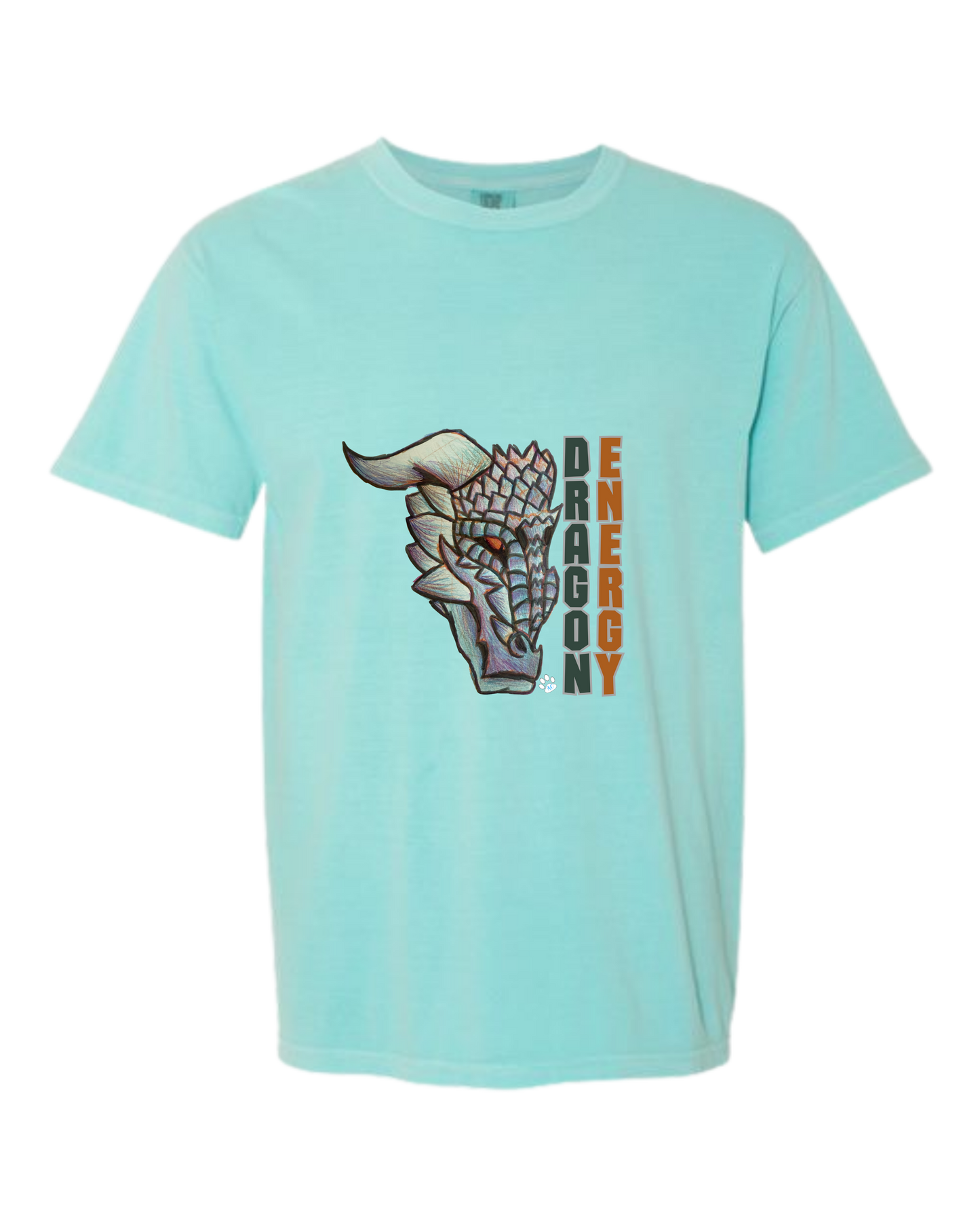 Dragon Energy - Comfort Colors - Heavyweight Unisex Tee - Greens