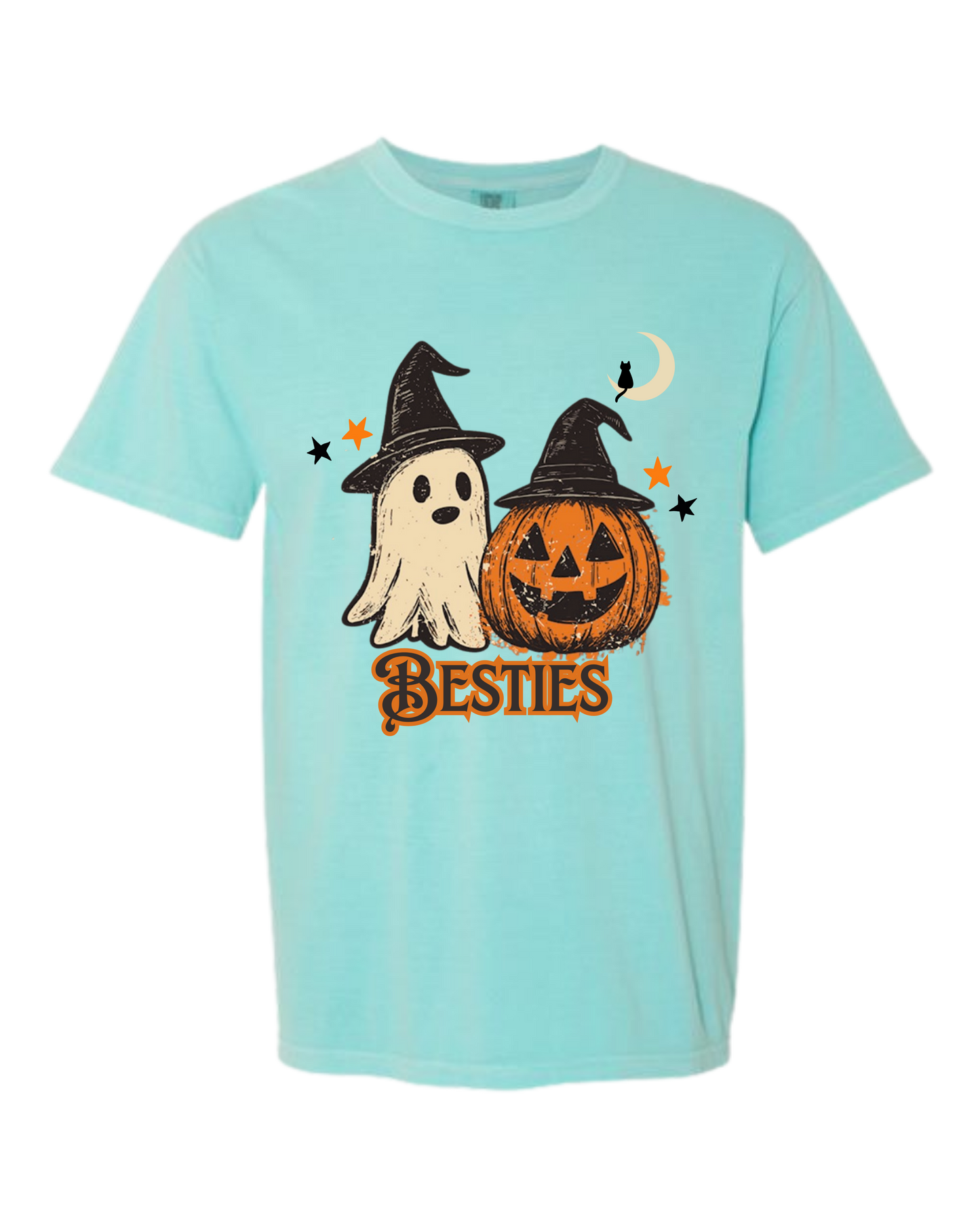 Halloween Besties - Comfort Colors - Heavyweight Unisex Tee - Greens