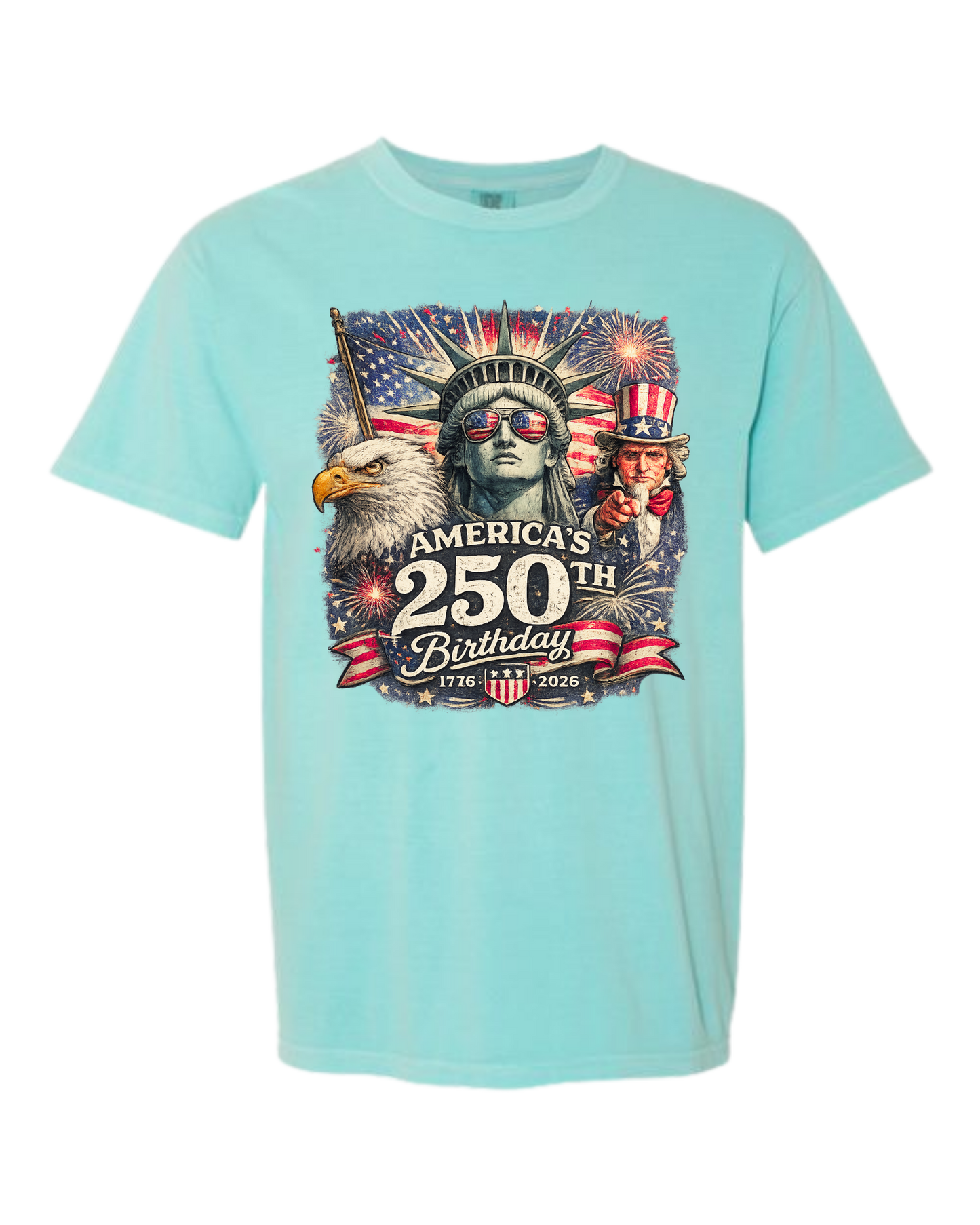 America's 250th Birthday - Comfort Colors - Heavyweight Unisex Tee - Greens